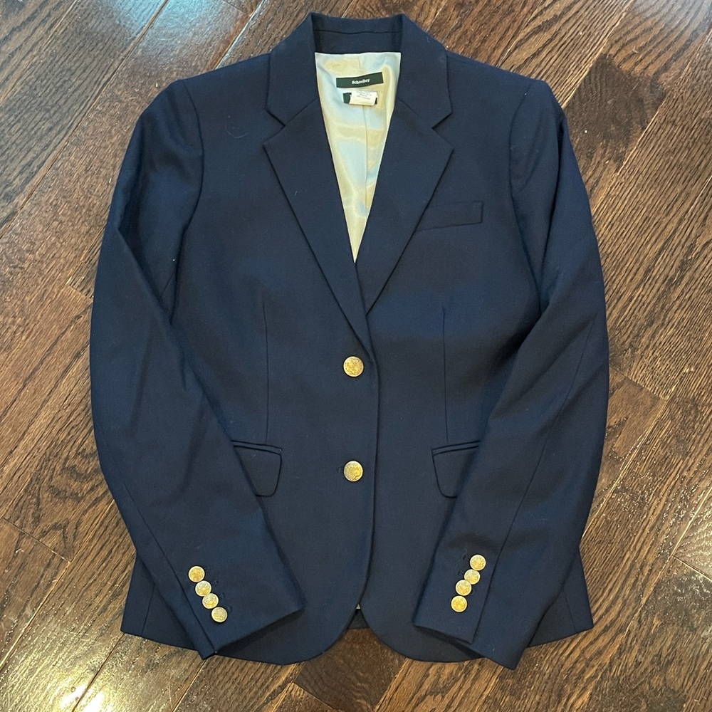 J.Crew Factory Navy Blue Schoolboy blazer size 2